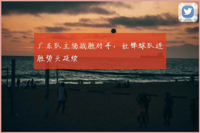 广东队主场战胜对手，杜锋球队连胜势头延续